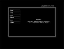 Tablet Screenshot of destituteband.com